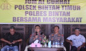 Kapolres Bintan Pimpin Jumat Curhat Yang Dilaksanakan Secara Serentak Oleh Polsek Jajaran Kapolres Bintan Pimpin Jumat Curhat Yang Dilaksanakan Secara Serentak Oleh Polsek Jajaran