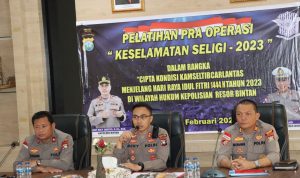 Kapolres Bintan Buka LatPraops Sebelum Pelaksanaan Operasi Keselamatan Seligi 2023