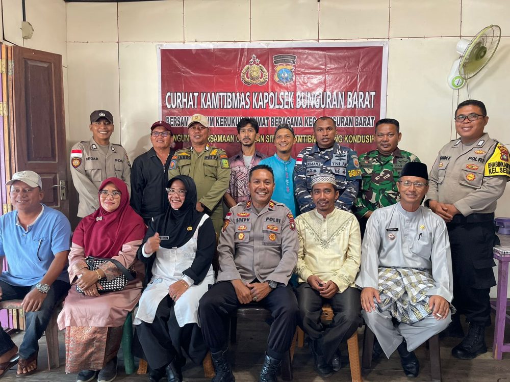 Babinsa Sertu Manurung Apresiasi Kegiatan Curhat Kamtibmas Polsek Bunguran Barat