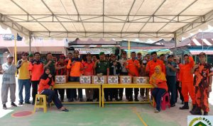 Pasca Bencana Longsor Serasan, Koramil 04/Letung Galang Dana