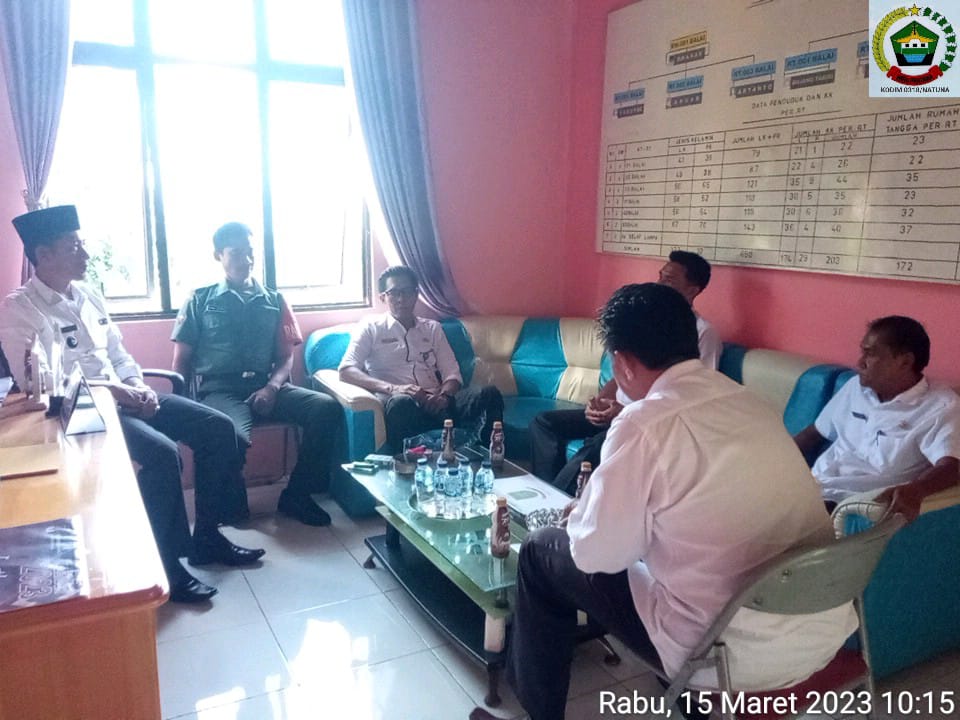 Babinsa Kopda Dhanu Jalin Koordinasi Dengan Aparatur Desa Sabang Mawang
