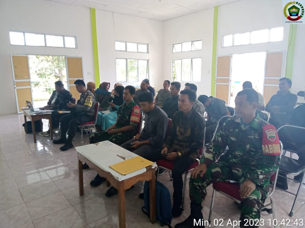 Personil Koramil 03/Sedanau Hadiri Kegiatan Rapat Pleno Terbuka PDHP