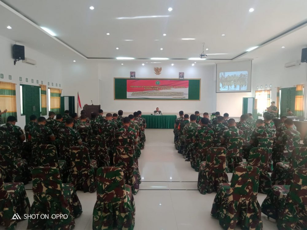 Kodim 0318/Natuna Gelar Kegiatan Peningkatan Apkowil Tahun Anggaran 2023