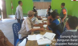 Babinsa Sertu Muchadlir Hadiri Rapat Kegiatan Forum Kosultasi Publik Desa Gunung Putri