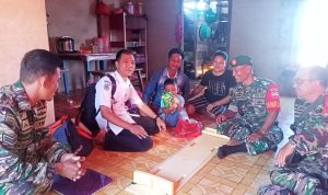 Selaku Bapak Asuh, Plh. Danramil 06/Serasan Kembali Berikan Gizi Tambahan Bagi Anak Stunting