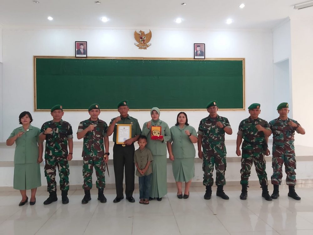 Dandim 0318/Natuna Pimpin Acara Purna Tugas Salah Satu Personil Kodim 0318/Natuna