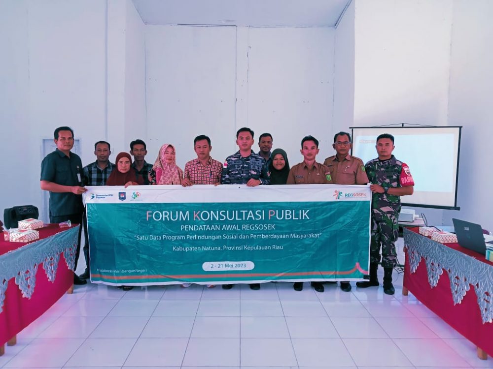 Ini Harapan Babinsa Koramil 03/Sedanau Saat Menghadiri Kegiatan Rapat FKP Tentang Pendataan Awal Regosesek