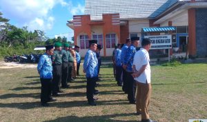Babinsa Se-Kecamatan Bunguran Batubi Hadiri Apel 17 Hari Bulan Lingkungan Pemerintah Kecamatan