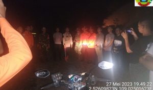 Lakukan Patroli Karhutla, Koramil 06/Serasan Bersama Tim Gabungan Berhasil Padamkan Api di TPA