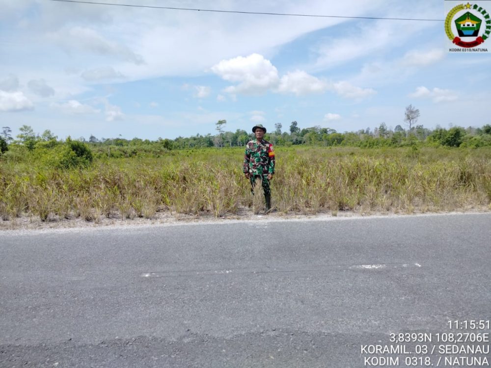 Melalui Babinsanya, Koramil 03/Sedanau Terus Patroli Antisipasi Terjadinya Karhutla Melalui Babinsanya, Koramil 03/Sedanau Terus Patroli Antisipasi Terjadinya Karhutla