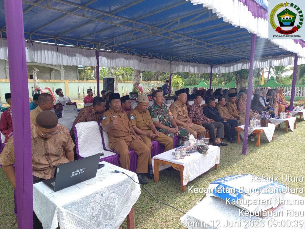 Babinsa Sertu Budi Hadiri Pelepasan Peserta Didik TK Negeri 2 Kecamatan Bunguran Utara