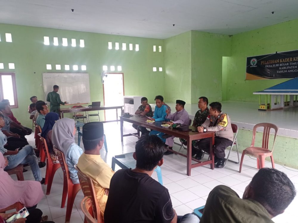 Babinsa Koramil 06/Serasan, Monitoring Rencana Masuknya Perusahaan Tambang Pasir Kuarsa di Subi