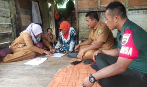 Babinsa Serda Fredy Kembali Lakukan Pendampingan Terhadap Penyaluran BLT DD Binjai