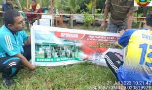 Koramil 06/Serasan Dukung Penuh Rencana Pertandingan Sepak Bola Meriahkan HUT Kemerdekaan RI di Serasan