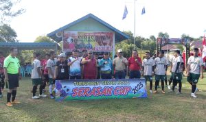 Hadiri Pembukaan Turnamen Bola Kaki, Plh. Danramil 06/Serasan : Junjung Tinggi Sportivitas Bermain
