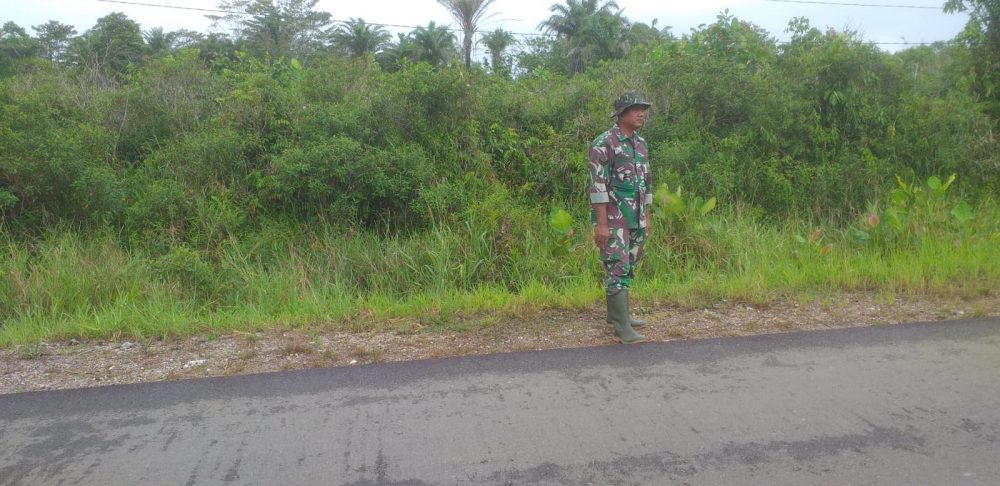 Lagi, Babinsa Koramil 03/Sedanau Laksanakan Patroli Karhutla