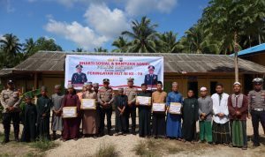 Sambut Kemerdekaan RI KE-78, Polres Natuna Gelar Bansos di Ponpes Fastabiqul Khoirot