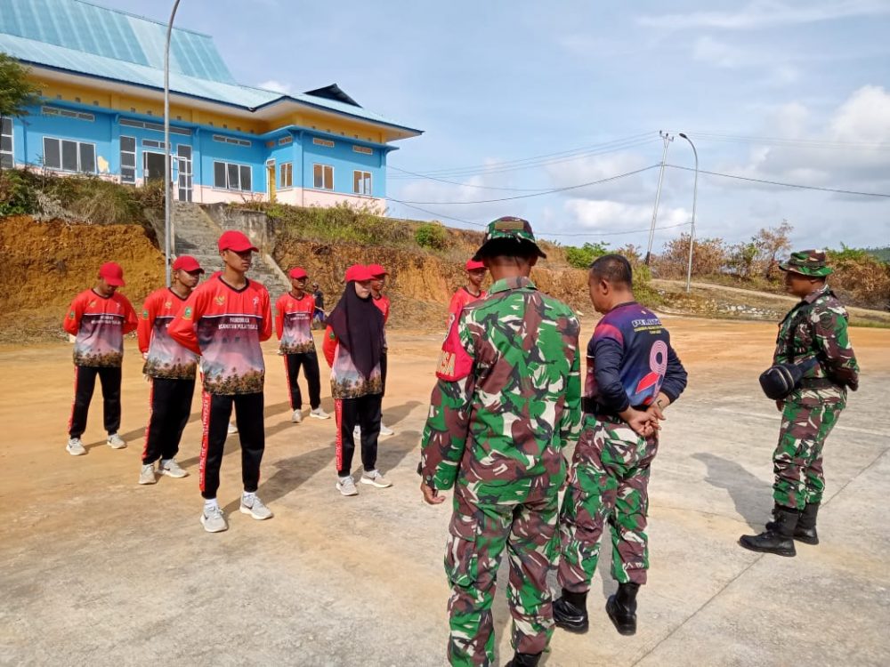 H-2 HUT RI, Koramil 03/Sedanau Bersama Polsek Terus Matangkan Persiapan Paskibra