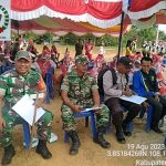 Personil Koramil 03/Sedanau Jadi Tim Penilai Dalam Lomba Gerak Jalan di Kecamatan Bunguran Batubi