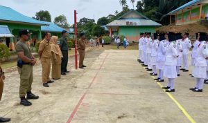 Babinsa Kecamatan Pulau Tiga Barat Gelar Kegiatan Pengembalian Purna Tugas Paskibra 2023