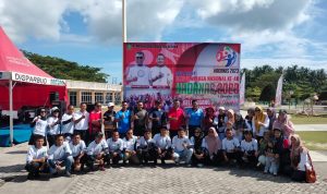 Peringati Hari Olahraga Nasional Ke-40, Dandim 0318/Natuna Ikuti Senam Bersama