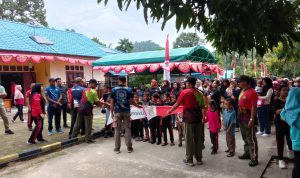 Plh. Danramil 06/Serasan Hadiri Kegiatan Lomba Gerak Jalan Desa Payak