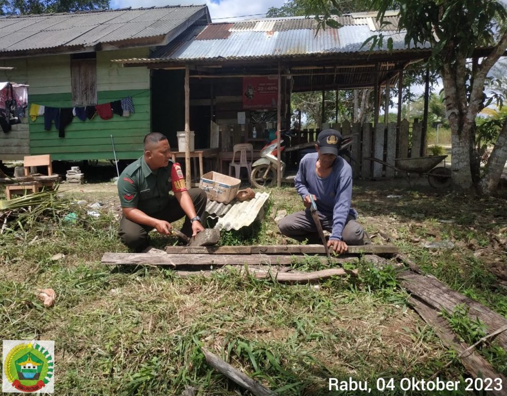 Dekat Dengan Rakyat, Babinsa Koptu Pamuji Kembali Jalin Komsos