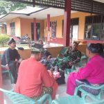 Jalin Sinergitas, Plh. Danramil 06/Serasan Komsos Bersama Uspika