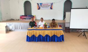 Hadiri Rapat Pengesahan APBdes Desa Telok Buton, Ini Harapan Babinsa Serda Fredy