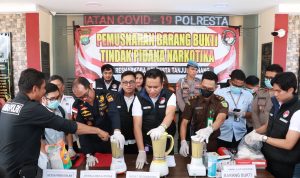 Sat Resnarkoba Polresta Tanjungpinang Musnahkan Ribuan Narkotika Pil Ekstasi