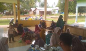 Lagi, Babinsa Sertu Muchadlir Dampingi Kegiatan Posyandu Desa Batubi Jaya