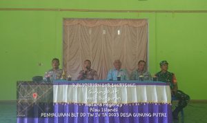 Babinsa Koramil 03/Sedanau Terus Tingkatan Pengawasan Terhadap Penyaluran BLT DD