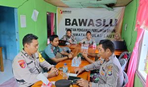Wujudkan Pemilu Aman dan Damai, Polsek Pulau Laut Gelar Rakor Bersama Panwascam