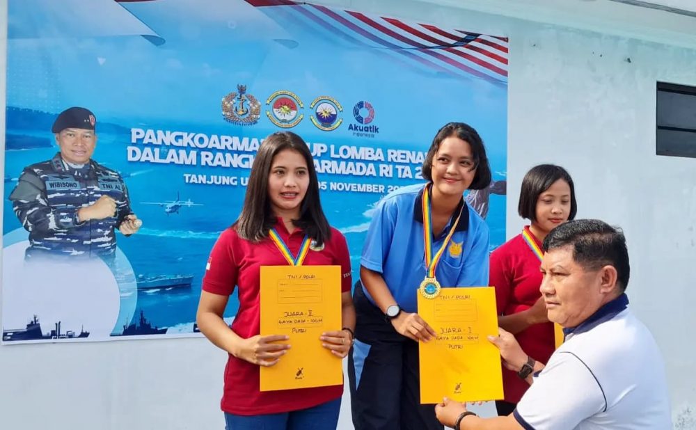 Raih 2 Medali, Lanud Raja Haji Fisabilillah Mendominasi Juara Renang Kategori Gaya Dada Putri