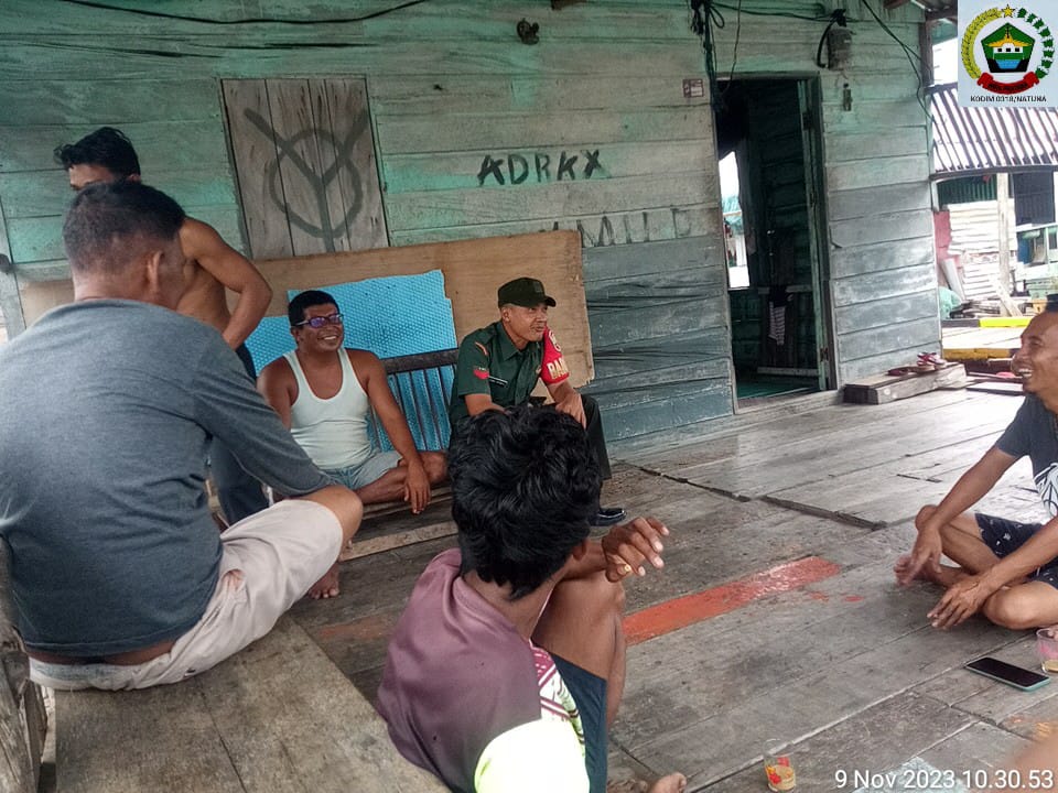 Berikut Pesan Babinsa Koramil 03/Sedanau Saat Komsos Dengan Warga Binaan