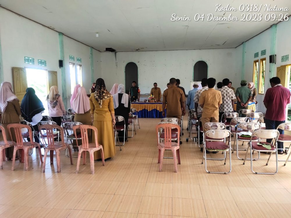Babinsa Serda Nainggolan Hadiri Musdes Anggaran Desa Telok Buton 2024