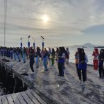 Budayakan Masyarakat Hidup Sehat, Koramil 03/Sedanai Gelar Senam Bersama