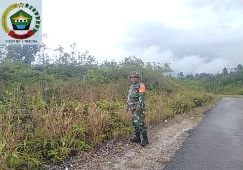 Cegah Karhutla, Babinsa Koramil 03/Sedanau Terus Lakukan Patroli Daerah Rawan