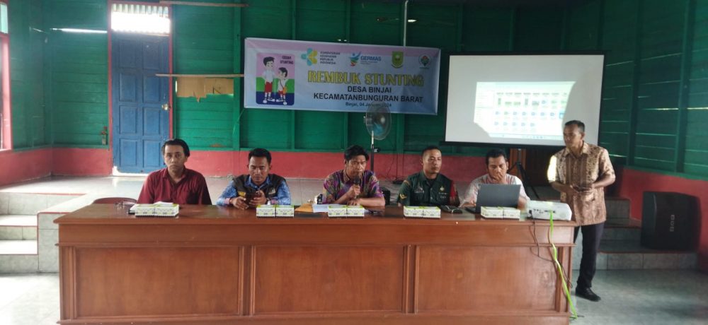 Babinsa Serda Fredy Hadiri Rembuk Stunting Desa Binjai Babinsa Serda Fredy Hadiri Rembuk Stunting Desa Binjai