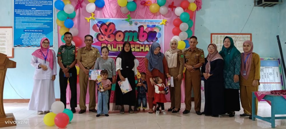 Babinsa Praka Ricko Hadiri Kegiatan Perlombaan Balita Sehat Desa Payak