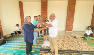 Babinsa Serda Suwarno Hadiri Penyerahan 55 Unit Kunci Rumah Bantuan Bagi Korban Longsor Serasan