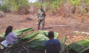 Babinsa Sertu Muchadlir Himbau Warga Tidak Bakar Hutan  dan Lahan