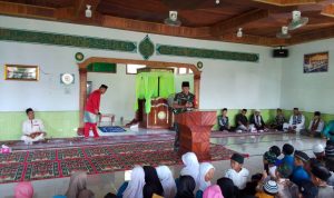 Babinsa Koramil 06/Serasan Hadiri Peringatan Isra’ Mi’raj Di Desa Binaan