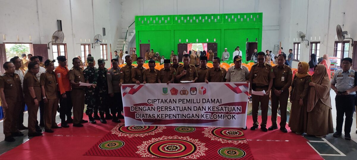 Diinisiasi Satgas Catur BAIS TNI, Bupati Natuna Pimpin Deklarasi Damai Pemilu 2024