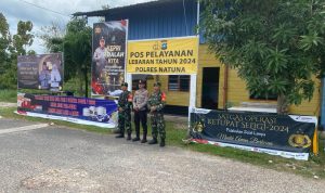 Personil Koramil 03/Sedanau Bersama Jajaran Polsek Terus Amankan Arus Mudik Lebaran 1445 H Personil Koramil 03/Sedanau Bersama Jajaran Polsek Terus Amankan Arus Mudik Lebaran 1445 H