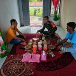 Babinsa Koramil 06/Serasan Jalin Silaturrahmi di Hari Lebaran 1445 H