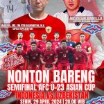 Polres Anambas Gelar Nobar Semi Final AFC Indonesia Vs Uzbekistan