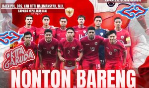 Polres Anambas Gelar Nobar Semi Final AFC Indonesia Vs Uzbekistan