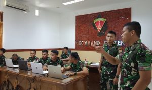 25 Prajurit Yonkomposit 1/GP Ikuti Latihan Uji Jaringan dan Komunikasi
