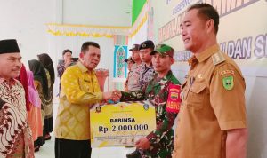Babinsa Koramil 06/Serasan Terima Bantuan Isentif Dari Gubernur Kepri